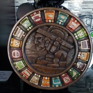 Mexican carved time keeper